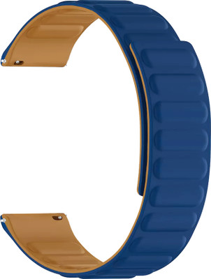 ACM Watch Strap Magnetic Loop for Fireboltt Rise Bsw069 Smartwatch Belt Dark Blue Smart Watch Strap(Blue)