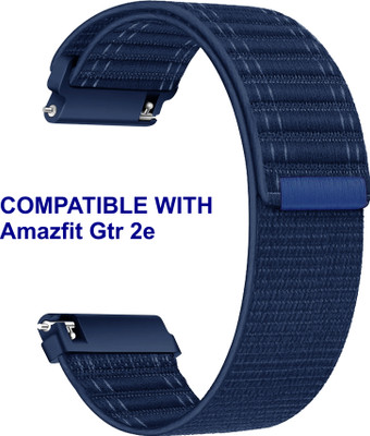 ACM WSM39A22BL1009 Watch Strap Nylon Soft 22mm for |Amazfit Gtr 2e Smartwatch Blue Smart Watch Strap(Blue)
