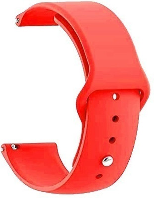 PUNAK 22MM Soft Silicon Smartwatch Band Strap Smart Watch Strap(Red)