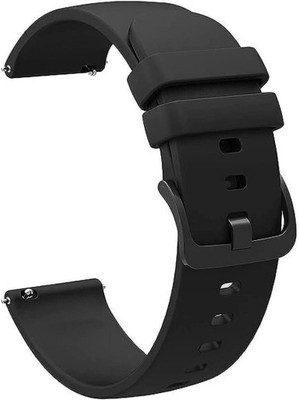 Pixelkart 2.5 inch 22 MM Smartwatch Band, Belt, Straps, Compatible for Samsung Watch, Noise Colorfit, Boat, FIreboltt, Amazefit GT Smart Watch Strap(Black)