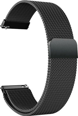 ACM Watch Strap Magnetic Belt for Pebble Pace Smartwatch Band Black Smart Watch Strap(Black)