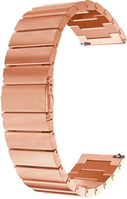 ACM Watch Strap Steel for Samsung Galaxy Watch3 Sm-R845fzkains 45mm Belt Rose Gold Smart Watch Strap(Gold)