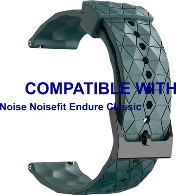 ACM Watch Strap Silicone Designer Belt for Noise Noisefit Endure Classic Smartwatch Cyan Blue Smart Watch Strap(Blue)