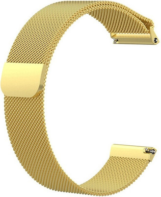 Melfo Magnetic Chain Strap Compatible with Boult Trail Smart Watch Smart Watch Strap(Gold)
