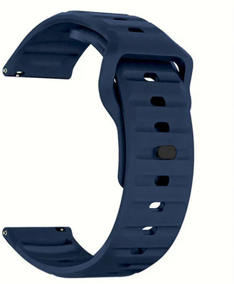 AOnes 22mm Watch Strap Silicone Sports Belt for Fossil Q Commuter Hybrid Smart Watch Strap(Blue)
