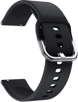 AOnes Silicone Strap for Boat Wave Beat Call 1.69 Inch Smart Watch Strap(Black)