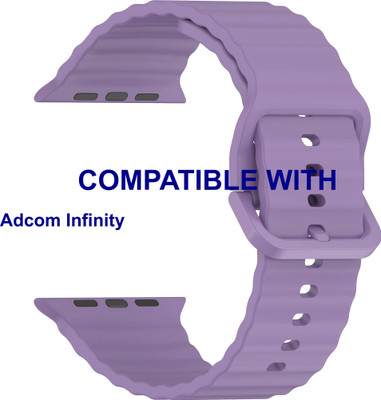 ACM WSM31S40PU1677 Sliding 44mm 49mm Watch Strap Silicone Classy Belt for Adcom Infinity Smartwatch Purple Smart Watch Strap(Purple)
