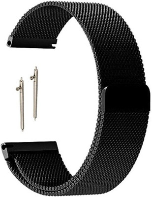 BLACK LOVIES Metal Smartwatch Strap Smart Watch Strap(Black)