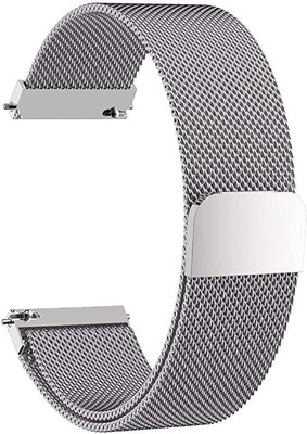 Wrapo Watch Strap Magnetic Loop 20mm for Huami Amazfit Gts 2 Mini Smart Watch Strap(Silver)