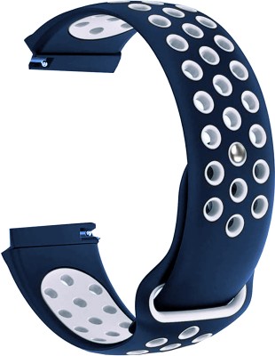 ACM Watch Strap Silicone for Gionee Gsw5 Smartwatch Blue & White Smart Watch Strap(Mullti Color)