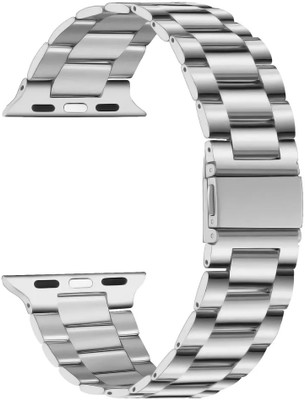 Colorcase Stainless Steel Strap Compatible with Boult Crown Pro Smart Watch Smart Watch Strap(Silver)