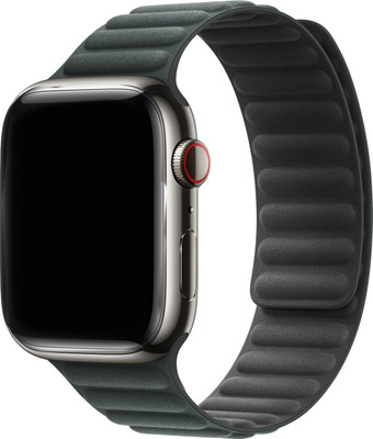 DailyObjects Evergreen Poppy Magnetic Link Compatible With Apple WatchBand (38/40/41mm) Smart Watch Strap(Green)