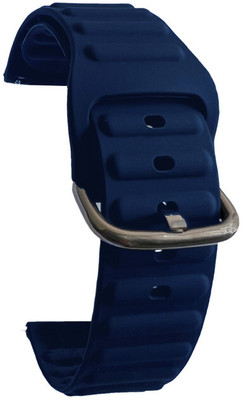 Melfo Smart Watch Strap Belt Rubber Strap Belt Compatible With Noise Colorfit Pro 6 Max Smart Watch 7001577 mm Smart Watch Strap(Blue, White)