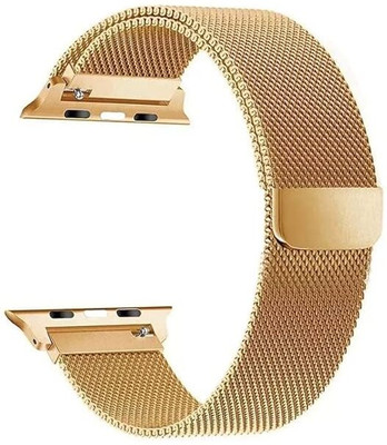 Wrapo Metal Band 42mm 44mm 45mm Watch Strap Compatible With Series SE,7/6/5/4/3/2/1 Smart Watch Strap(Gold)