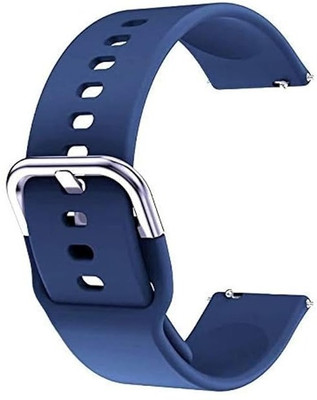 Nice Assoseries HUB 19MM Watch Strap Smooth Soft Silicon Sport Belt (With Buckle Lock) Smart Watch Strap(Blue)