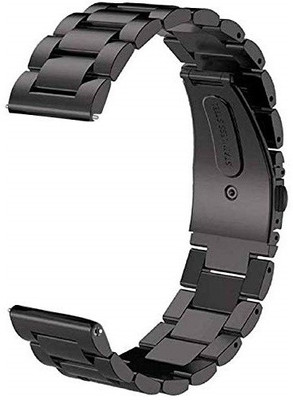 Like Star 22mm Best Stainless Steel for Gear S3 Amazfit Pace and Stratos Smart Watch Strap(Black)