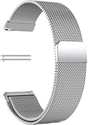 PUNAK 22 MM Metal Chain Smart Watch Strap Belt Smart Watch Strap(Silver)