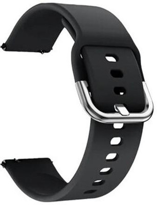 Melfo Silicone Strap Compatible for Minix Denver Smart Watch Smart Watch Strap(Black)