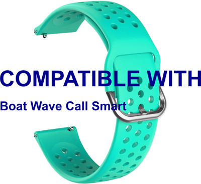 ACM WSM11B22TU3890 Watch Strap Dot Belt 22mm for New Boat Wave Call Smart Smartwatch Turquoise Smart Watch Strap(Blue)