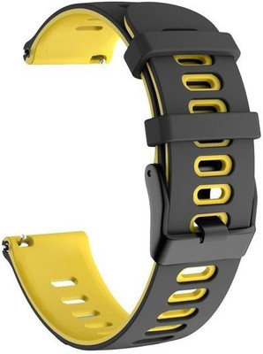LOWCOST ASM Silicon Adjustable Band Watch Strap Smart Watch Strap(Yellow)