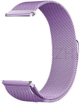 Colorcase Metal Strap Compatible WITH NoiseFit Active Smart Watch Smart Watch Strap(White, Purple)
