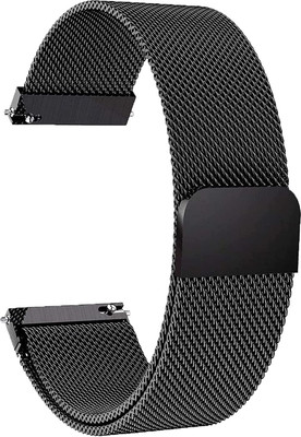 SwapME Silicone Strap Compatible with Noise Colorfit Pro 2/Oxy/Pulse/Beat, Storm Smart Watch Strap(Black)