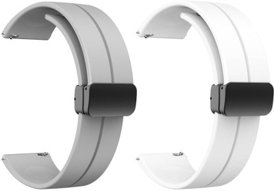 AOnes Pack of 2 Silicone Belt Magnetic Folding Buckle for Boat Wave Call 2/ Boat Wave Sigma 3/ Boat Storm Call 3/ Boat Wave Magma/ Boat Lunar Call Pro Watch Band Smart Watch Strap(Grey, White) AOnes Pack of 2 Silicone Belt Magnetic Folding Buckle for Boat Wave Call 2/ Boat Wave Sigma 3/ Boat Storm Call 3/ Boat Wave Magma/ Boat Lunar Call Pro Watch Band Smart Watch Strap(Grey, White)