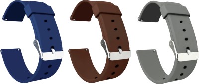 ACM Pack of 3 Watch Strap for |Noise Colorfit Pro 3 Spo2 Smartwatch Blue/Brown/Grey Smart Watch Strap(Mullti Color)