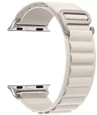 Melfo Nylon Loop Strap Compatible with Hammer Activ 2.0 Smart Watch Smart Watch Strap(White)