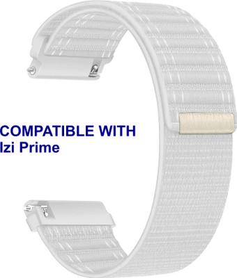 ACM WSM39A20WT3002 Watch Strap Nylon Soft 20mm for Izi Prime Smartwatch Belt White Smart Watch Strap(White)