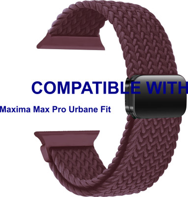 ACM WSM26N40PU1690 Sliding 44mm 49mm Watch Strap Woven Braided Magnetic for Maxima Max Pro Urbane Fit Smartwatch Purple Smart Watch Strap(Purple)