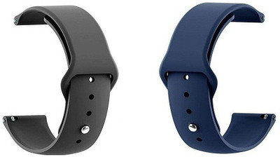 BLACK LOVIES 20 mm Soft Silicon Smartwatch Strap Compatible With AMAZE FIT GTS 3. Smart Watch Strap(Black, Blue)