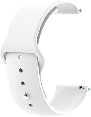 Big Wings Silicone Smartwatch Strap Compatible with BEAT XP UNBOUND / BEAT XP MARV Smart Watch Strap(White)