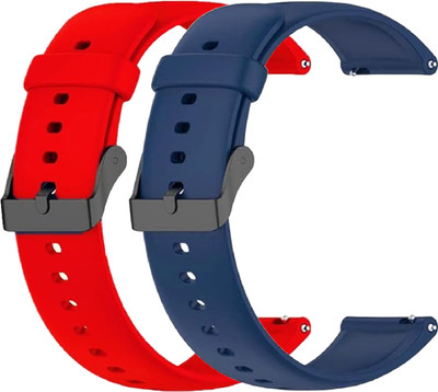 TRENDINGVIEW 22mm Smartwatch Strap (Pack of 2) | Silicone Watch Band Strap with Quick Release Pins Smart Watch Strap(Mullti Color)