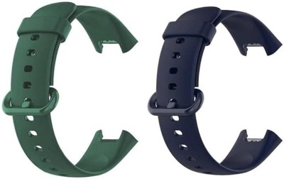 Like Star Soft Silicone Classic Strap With Secure Buckle Lock for Redmi Watch 2 Lite/Redmi GPS Smart Watch Only, Comfort and Flexible Fitness Smart Watch Strap Smart Watch Strap(Green, Blue)