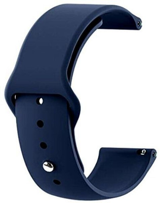 BLACK LOVIES 22 mm Silicon Smartwatch Strap Compatible with Noice Color Fit NAV / NAV Plus Smart Watch Strap(Blue)