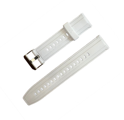 Melfo Flexible Silicon Strap Compatible with Boat Xplorer O2 Smart Watch Strap(White)