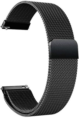 SwapME 22MM Metal Magnetic Smartwatch Belt Compatible for SAMSUNG GEAR S3 CLASSIC | FRONTIER | GALAXY WATCH 46MM | GALAXY WATCH 3 45MM | GEAR 2 LIVE R382 | GEAR 2 NEO R381 | GEAR 2 R380 | GEAR LIVE and Others Watches With 22MM Lugs Smart Watch Strap(Black)