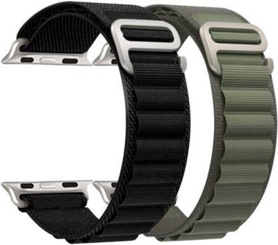 Nice Assoseries HUB SmartWatch Straps Smart Watch Strap(Black, Green)