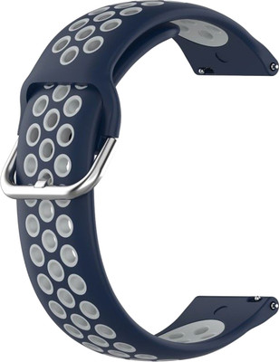 ACM Watch Strap Belt 20mm for V2a Cimo 1 Smartwatch Blue & White Smart Watch Strap(Mullti Color)