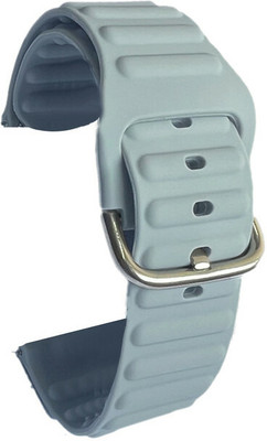 Melfo Rubber Strap Compatible with V2a Cimo 1 Smart Watch Strap(White, Grey)