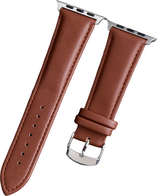 Colorcase Leather Strap Compatible with Hammer Active 2.0 Plus Smart Watch Smart Watch Strap(Black, Brown)