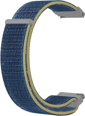 ACM Watch Strap Nylon Loop 22mm for Fireboltt Talk Bsw004 Smartwatch Blue Smart Watch Strap(Blue)