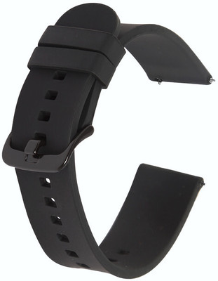 Colorcase Silicon Strap Compatible with Hammer Conquer Smart Watch Smart Watch Strap(Black)