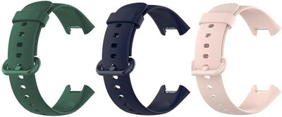Like Star Soft Silicone Classic Strap With Secure Buckle Lock for Redmi Watch 2 Lite/Redmi GPS Smart Watch Only, Comfort and Flexible Fitness Smart Watch Strap Smart Watch Strap(Blue, Green, Pink)