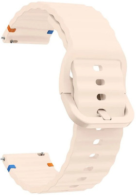 AOnes 22mm Watch Strap Silicone Classy Color Hook Belt for Pebble Matrix Smart Watch Strap(Pink)
