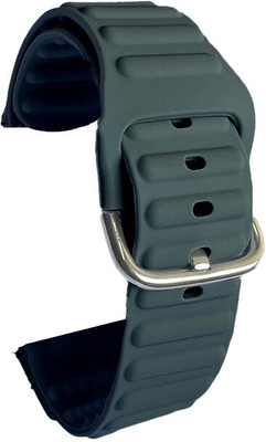 Melfo Smart Watch Strap Belt Rubber Strap Belt Compatible With Fire Boltt Click Bsw221 Smart Watch 7001406 mm Smart Watch Strap(Grey)