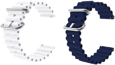 PUNAK 22 MM Ocean Loop Smartwatch Strap Band. Smart Watch Belt Smart Watch Strap(White, Blue)