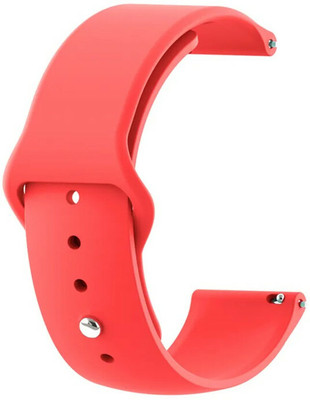 Melfo Silicon Strap Compatible with Fireboltt Ninja Call 2 Plus Smart Watch Strap(Red)