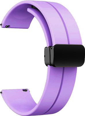 BLACK LOVIES 22MM Magnetic Silicon Smart Watch Band Strap Smart Watch Strap(Purple)